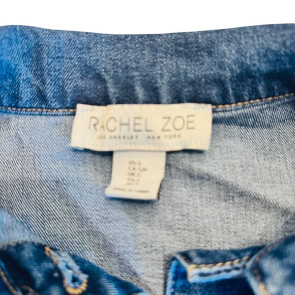 Rachel Zoe button up Jean Jacket Size s - Picture 3 of 4